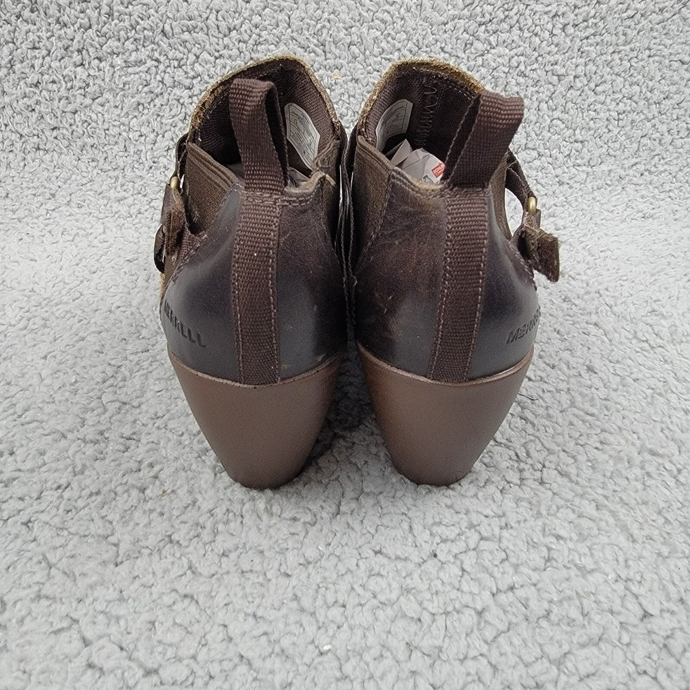 MERRELL Women's Evera Rush Slip on Clogs size 7.5 leather dark brown‎ expresso - Picture 4 of 14